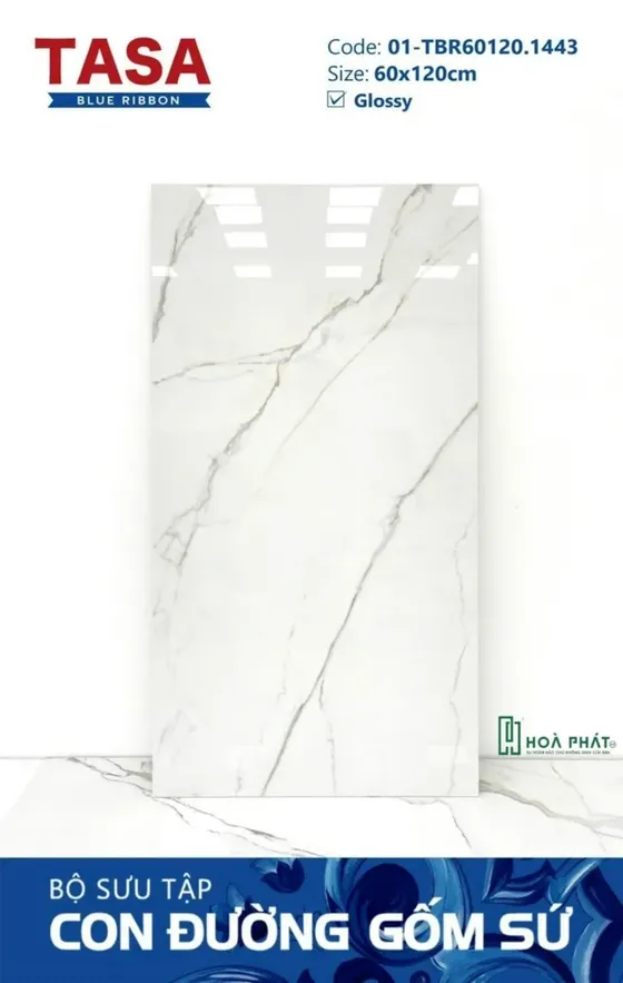 Gạch lát nền 60×120 1443 CALACATTA PAONAZZO vân cẩm thạch Glossy