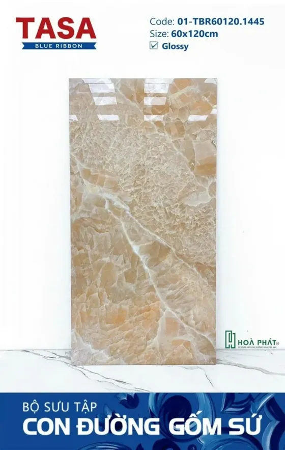 Gạch lát nền 60×120 1445 CRYSTAL vân đá Glossy