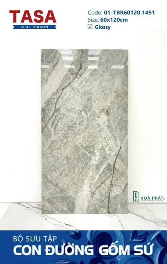 Gạch lát nền 60×120 1451 SENSATION GREEN vân đá Glossy