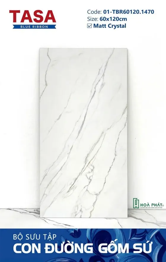 Gạch lát nền 60×120 1470 CALACATTA PAONAZZO vân cẩm thạch Matt Crystal