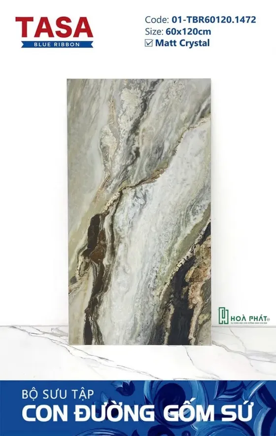 Gạch lát nền 60×120 1472 PANDA MACAO vân đá Matt Crystal