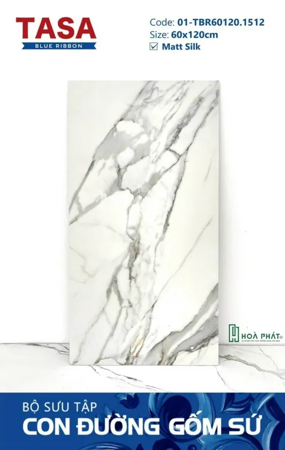 Gạch lát nền 60×120 1512 CALACATTA BROGHINI vân đá cẩm thạch Matt Silk