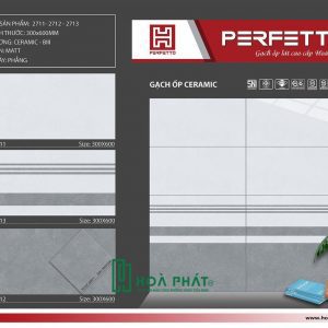 Gạch ốp tường 30x60 2711 - 2712 - 2713 - nền 5033