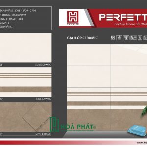Gạch ốp tường 30x60 2708 - 2710 - 2709 - nền 5032