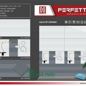 Gạch ốp tường 30x60 2139 - 2140 - 2141 - nền 5031