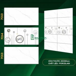 Gạch ốp tường trắng vân khói 30x60 TS 7013 - 7014