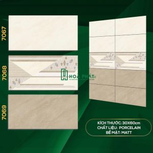 Gạch ốp tường 30x60 TS 7067 - 7068 - 7069