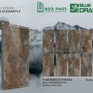 Gạch lát nền 40x80 đá nhám dày 12mm BD 1148052