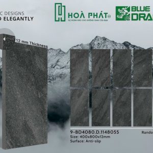 Gạch lát nền 40x80 đá nhám dày 12mm BD 1148055
