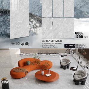 Gạch lát nền 60x120 vân xám nhạt BD 12006