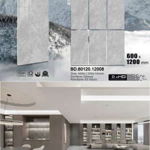 Gạch lát nền 60x120 vân đá xám BD 12008