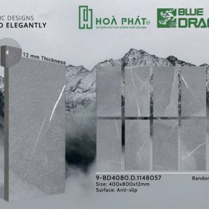Gạch lát nền 40x80 đá nhám dày 12mm BD 1148057