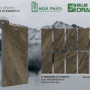 Gạch lát nền 40x80 đá nhám dày 12mm BD 1148051