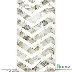 Gạch lát nền 60×120 1418 DECOR viên điểm Glossy