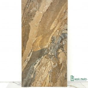 Gạch lát nền 60×120 1513 PHOENIX vân đá nâu vàng Matt Silk
