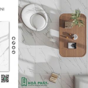 Gạch lát nền 80x80 0702 CALACATTA BROGHINI vân đá cẩm thạch Glossy vi tinh