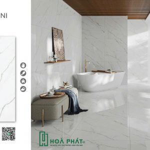 Gạch lát nền 80x80 0703 CALACATTA BROGHINI vân cẩm thạch Glossy vi tinh