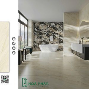 Gạch lát nền 80x80 0764 MONTBLANC vân vàng kem Matt Silk