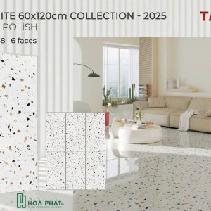 Gạch lát nền 60×120 1648 terrazzo đá bóng