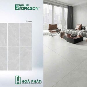 Gạch lát nền 60×120 1722 vân đá xám nhạt đá mờ matt silk