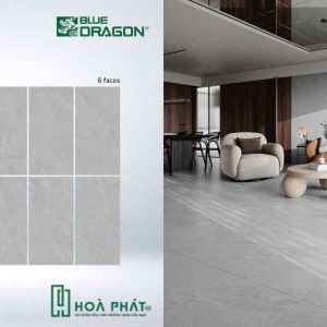 Gạch lát nền 60×120 1723 xám vân trắng nhạt đá mờ matt silk