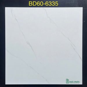 Gạch lát nền 60×60 6335 trắng vân khói men bóng